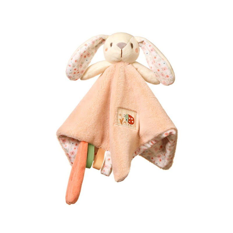 BabyOno Have Fun Baby Bunny usínáček s chrastítkem 1 ks