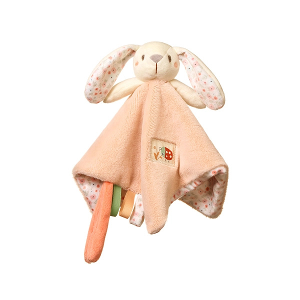 BabyOno Have Fun Baby Bunny usínáček s chrastítkem 1 ks