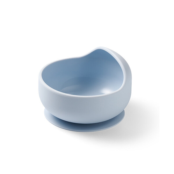 BabyOno Siilicone Plate 6m+ silikonová miska s přísavkou Blue 1 ks