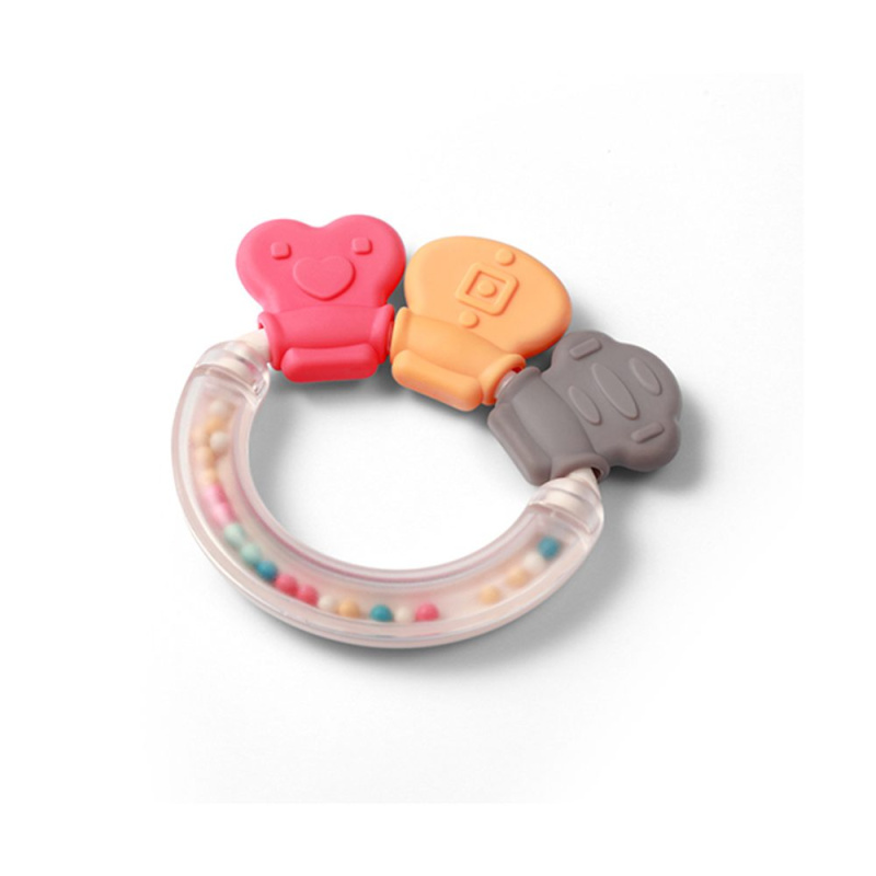 BabyOno Rattle With Teether 3m+ kousátko s chrastítkem Shapes 1 ks