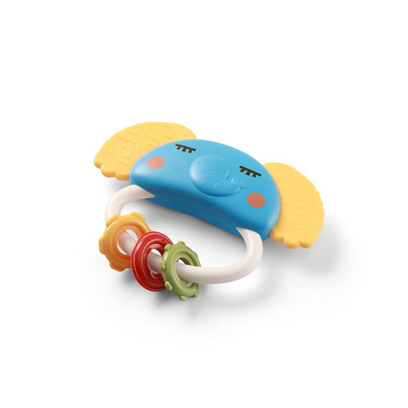 BABYONO Chrastítko s kousátkem Elephant 0+ - BABYONO Chrastítko s kousátkem Elephant 0+