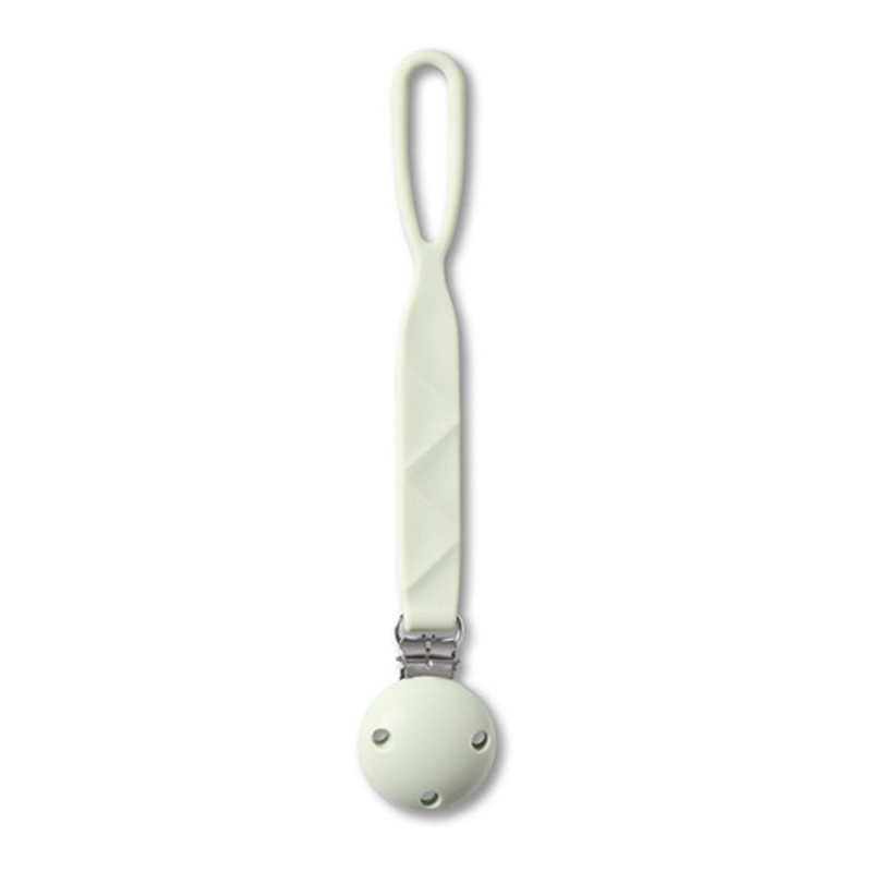 BABYONO Klip na dudlík silikonový - béžový - BABYONO Klip na dudlík silikonový - mátový