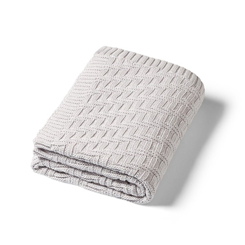 Babyono Dětská bavlněná deka, 75x100cm - šedá