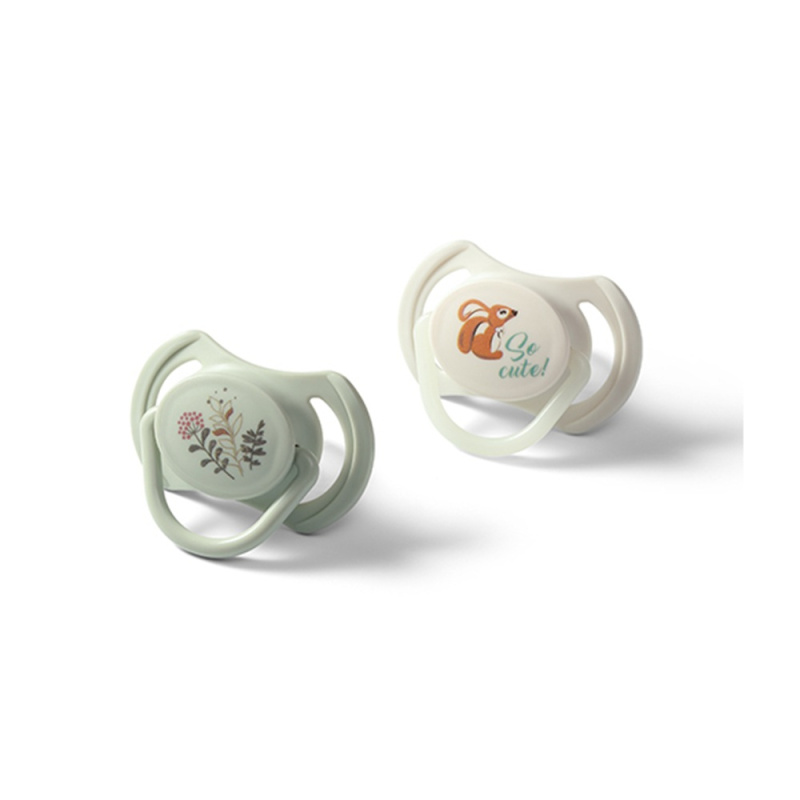 BABYONO Dudlíky silikonové symetrické 6-18m, 2 ks