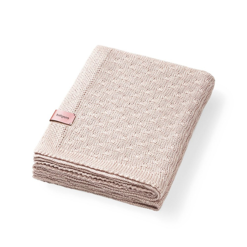 BABYONO Deka pletená bambusová - BABYONO Deka pletená bambusová Light Beige