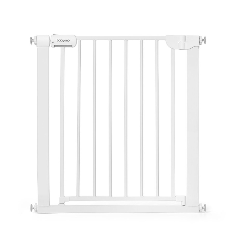 BABYONO Bezpečnostní zábrana na schody a dveře 75–96 cm, dětská i pro psy, bez vrtání