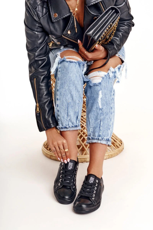 Dámské klasické tenisky Big Star - černé Velikost: 36