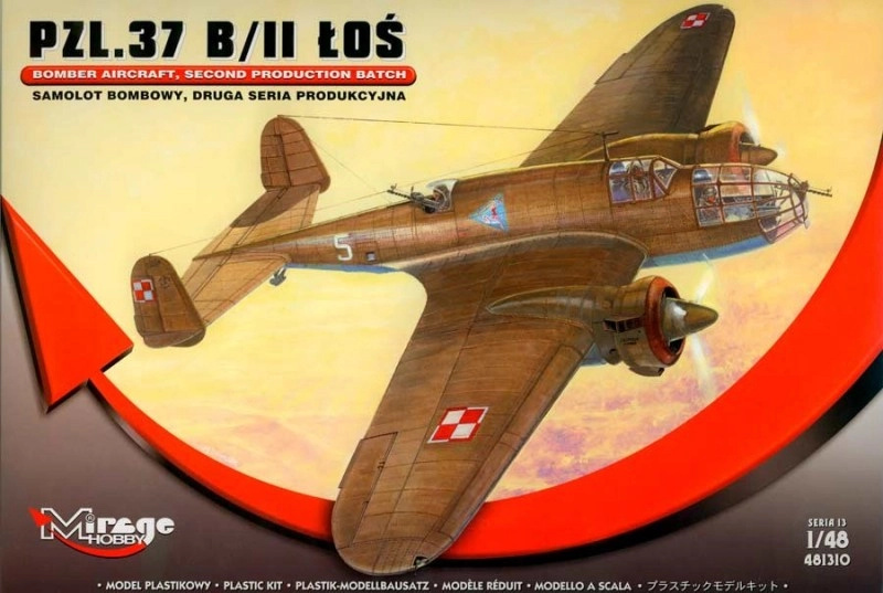 Mirage Hobby Letadlo MMH-481310 PZL.37 B/II Losos 1:48