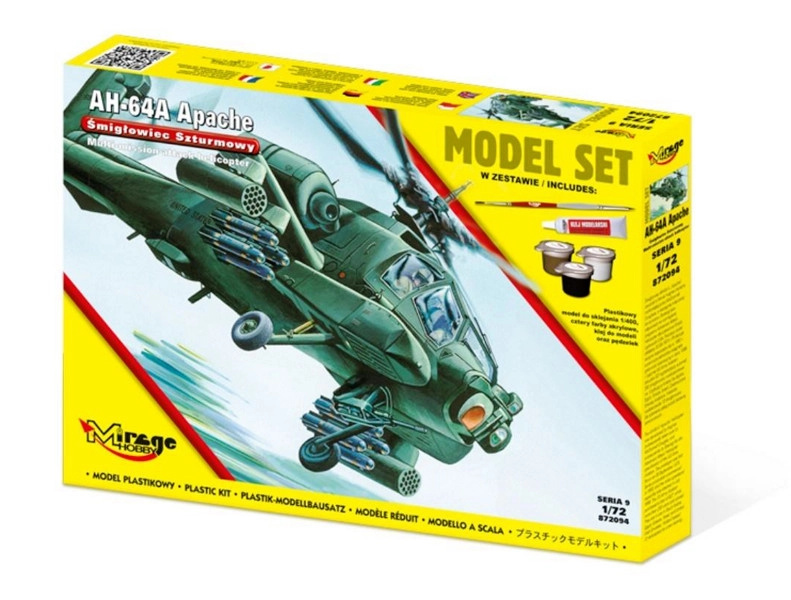 Plastikový model vrtulníku AH-64A Apache