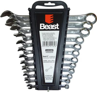 GEKO Sada očkoplochých klíčl 6–22 mm, 12 ks