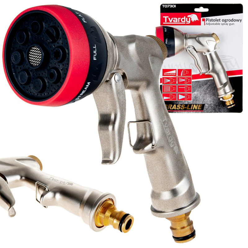 GEKO 8funkční nastavitelná stříkací pistole řady BRASS-LINE