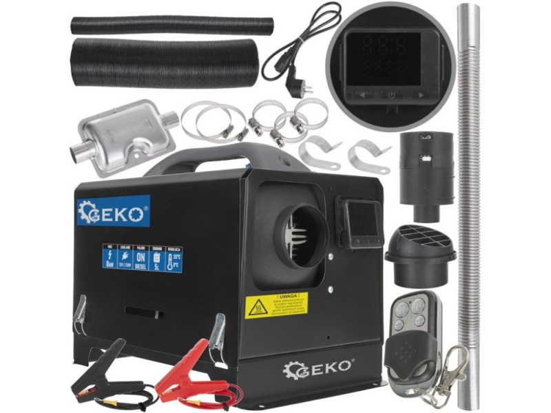 Nezávislé naftové topení 8 kW 12 V / 230 V - GEKO G80456