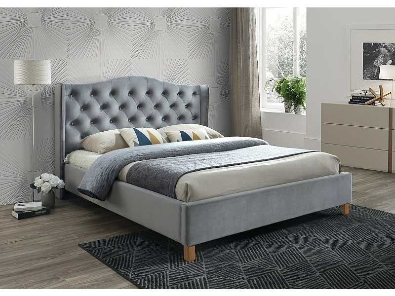 Łóżko Aspen Velvet ASPENV160SZD