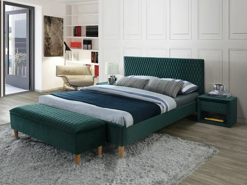 Łóżko Azurro Velvet AZURROV160ZD