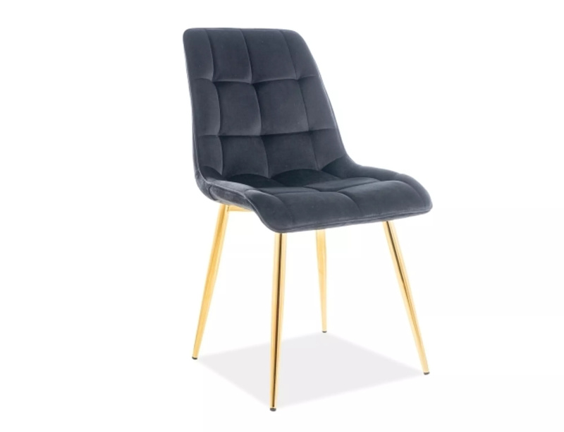 Krzesło Chic Złoty Velvet CHICVZLC