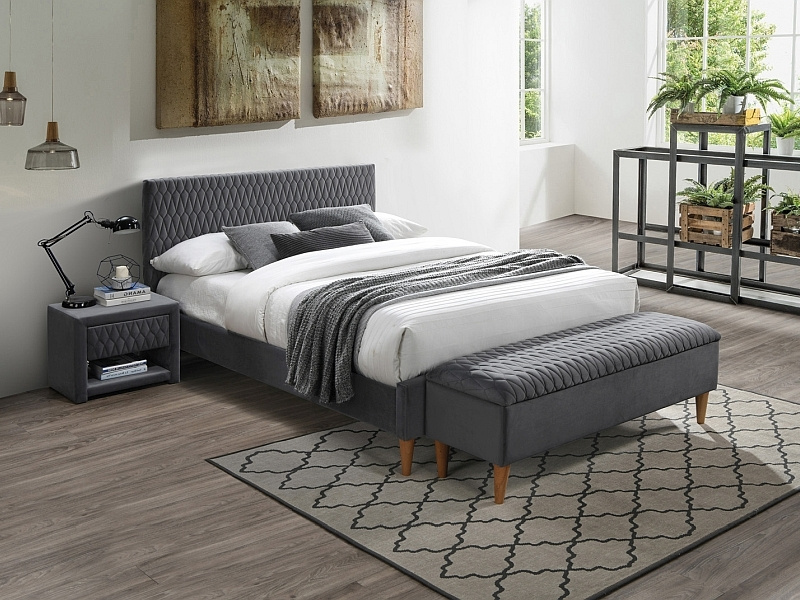 Łóżko Azurro Velvet AZURROV160SZD