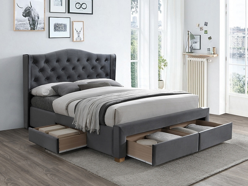 Łóżko Aspen Velvet II ASPENIIVSZD