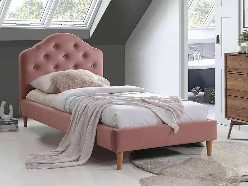 Łóżko Chloe Velvet CHLOEV90RD