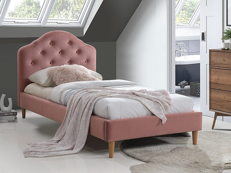 Łóżko Chloe Velvet CHLOEV90RD