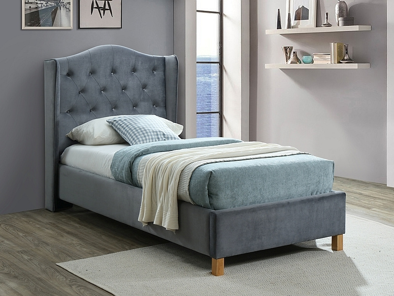 Łóżko Aspen Velvet ASPENV90SZD