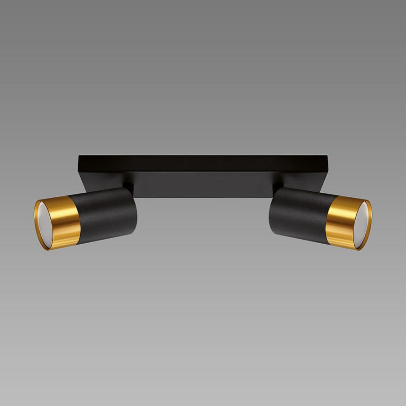 Svítidlo PUZON SPT GU10 2L BLACK/GOLD 04125 LS2