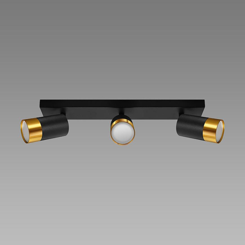 Svítidlo PUZON SPT GU10 3L BLACK/GOLD 04127 LS3
