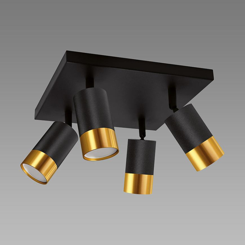 Svítidlo PUZON SPT GU10 4D BLACK/GOLD 04129 LS4
