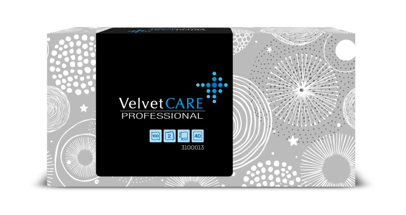 Velvet CARE Papírové kapesníčky Velvet Professional - 2vrstvé, 100 ks
