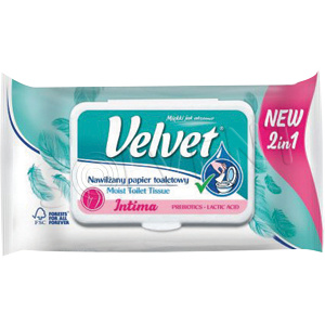 Velvet Intima vlhčený toaletní papír 48 ks