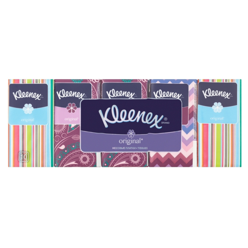 Kleenex Original Family papírové kapesníky 10x10 ks