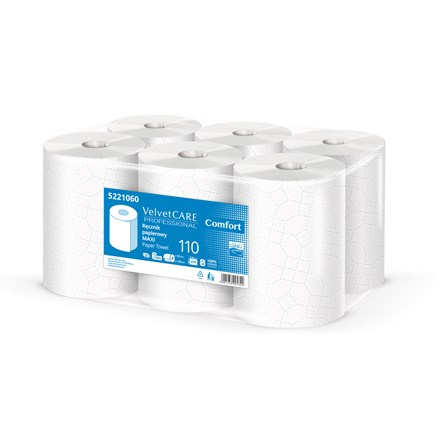Ručníky v roli Velvet Care Profesional Maxi 2 vrstvy - 6 rolí