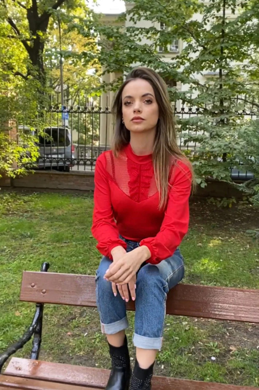 Dámská halenka Franceska red - ELDAR M