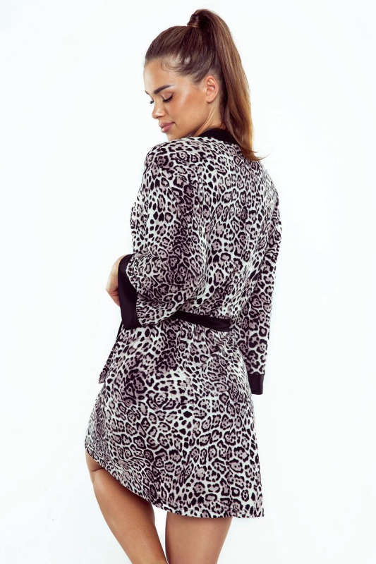 Eldar First Lady Shanti župan 2XL-3XL black-flowers XXL/3XL