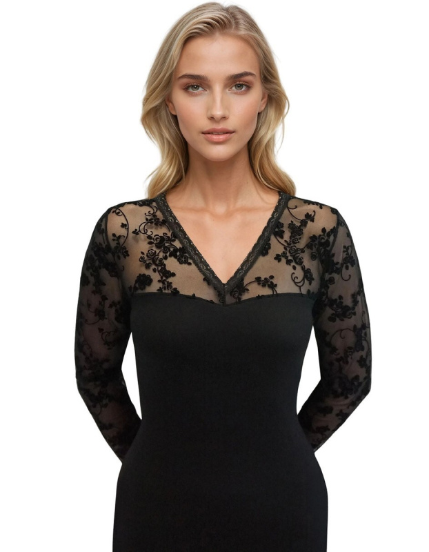 Halenka Eldar Amalia dlouhá/r S-XL černá S