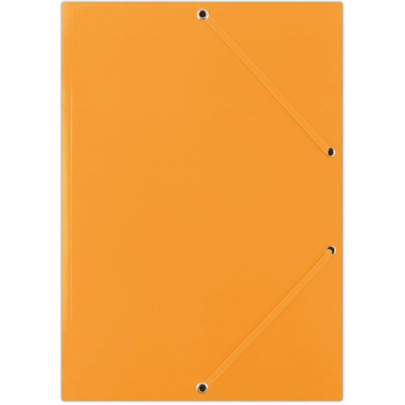 Kartonové desky s chlopněmi a gumičkou Donau - A4, oranžové