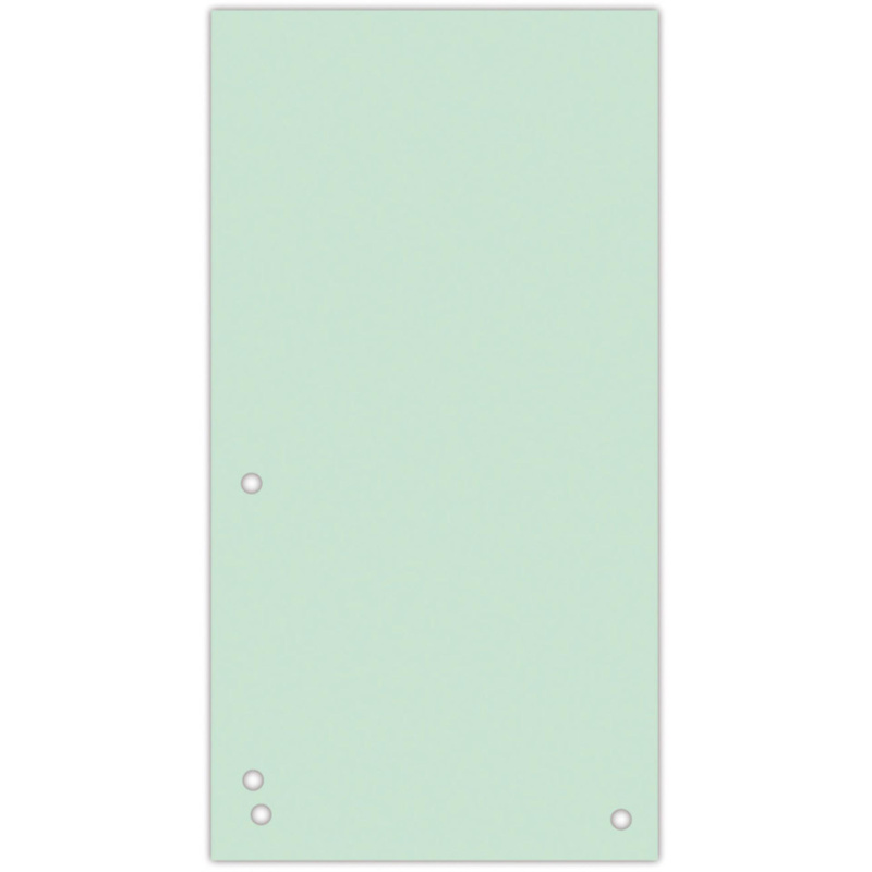 Papírové rozlišovače Donau - 1/3 A4, 235x105 mm, 100 ks, zelené