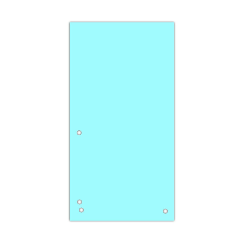 Papírové rozlišovače Donau - 1/3 A4, 235x105 mm, 100 ks, modré