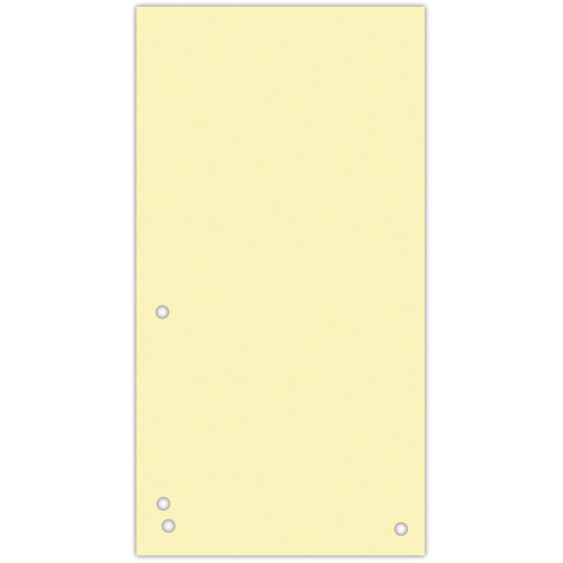 Papírové rozlišovače Donau - 1/3 A4, 235x105 mm, 100 ks, žluté