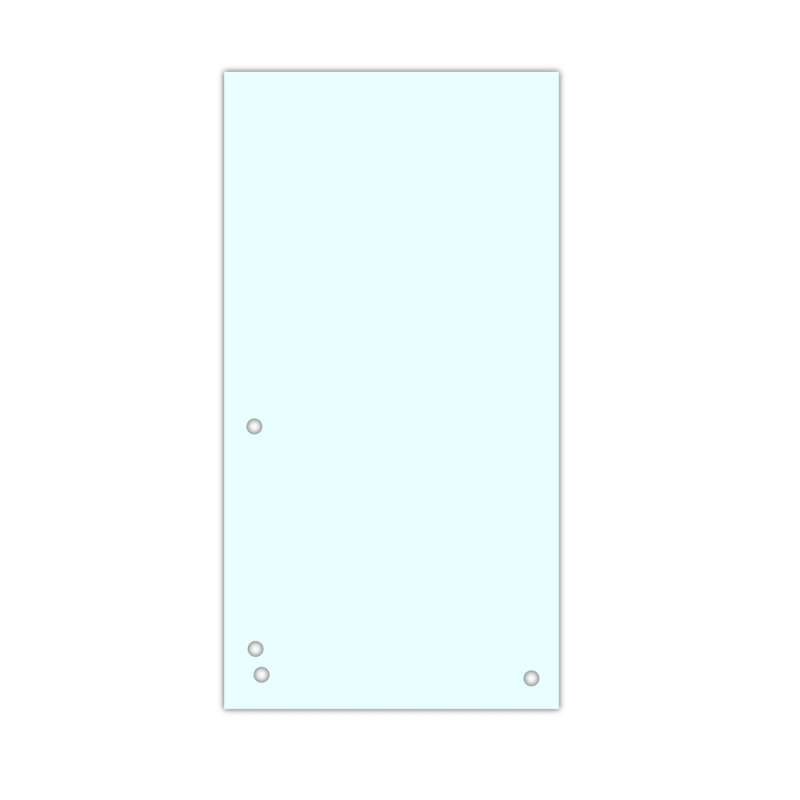Papírové rozlišovače Donau - 1/3 A4, 235x105 mm, 100 ks, bílé