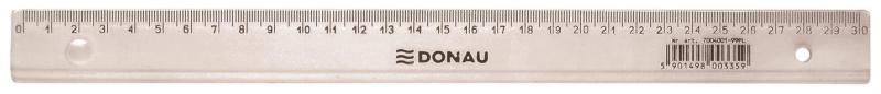 Pravítko DONAU - 30 cm, transparentní 208766