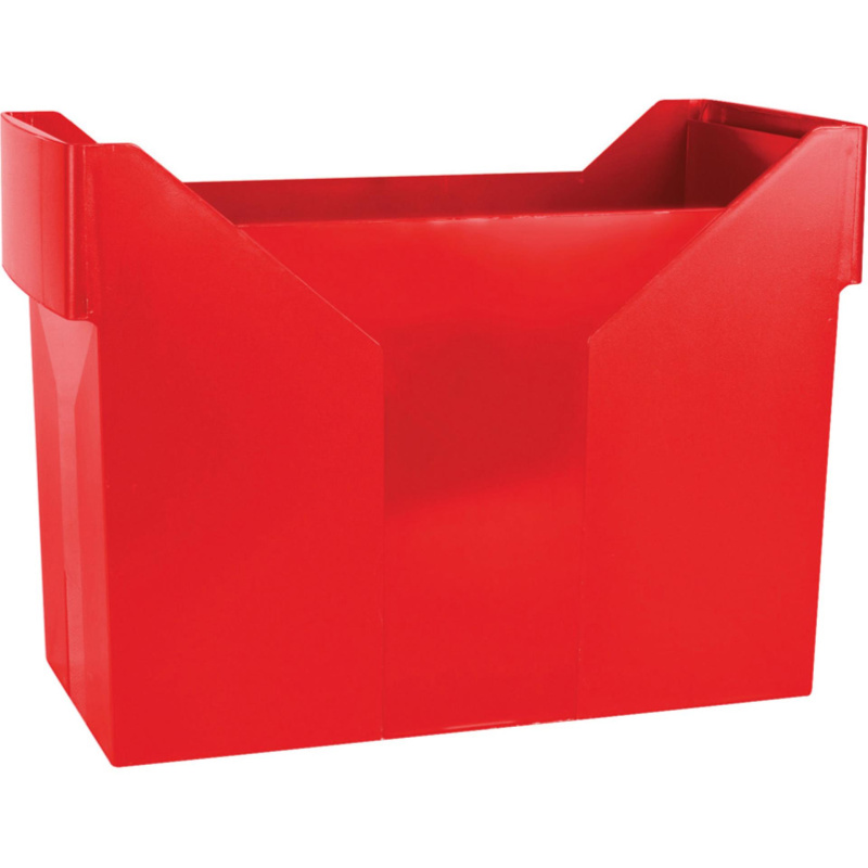 Box na závěsné desky Donau - plastový, červený