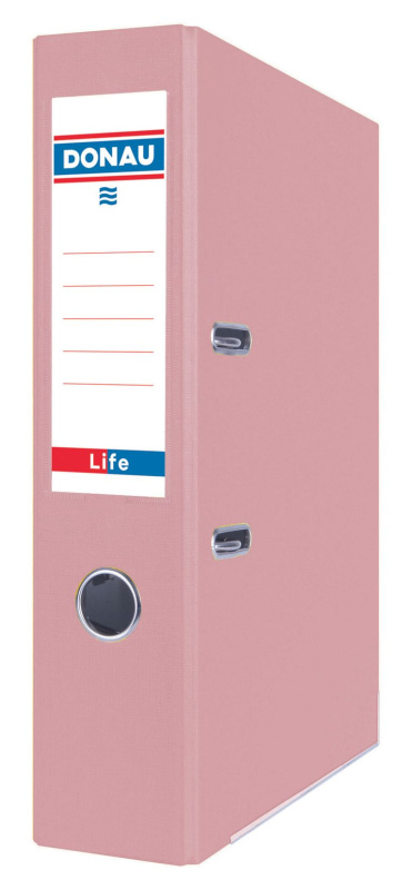 Donau Pořadač pákový LIFE A4 7,5 cm - pastelově růžový
