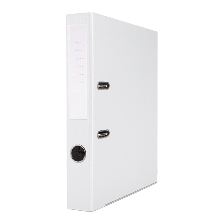 Pákový pořadač Basic A4 5 cm, PP, kovová lišta - bílý