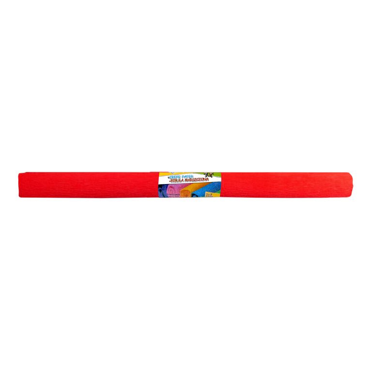 Krepový papír, 50 × 200 cm, červený