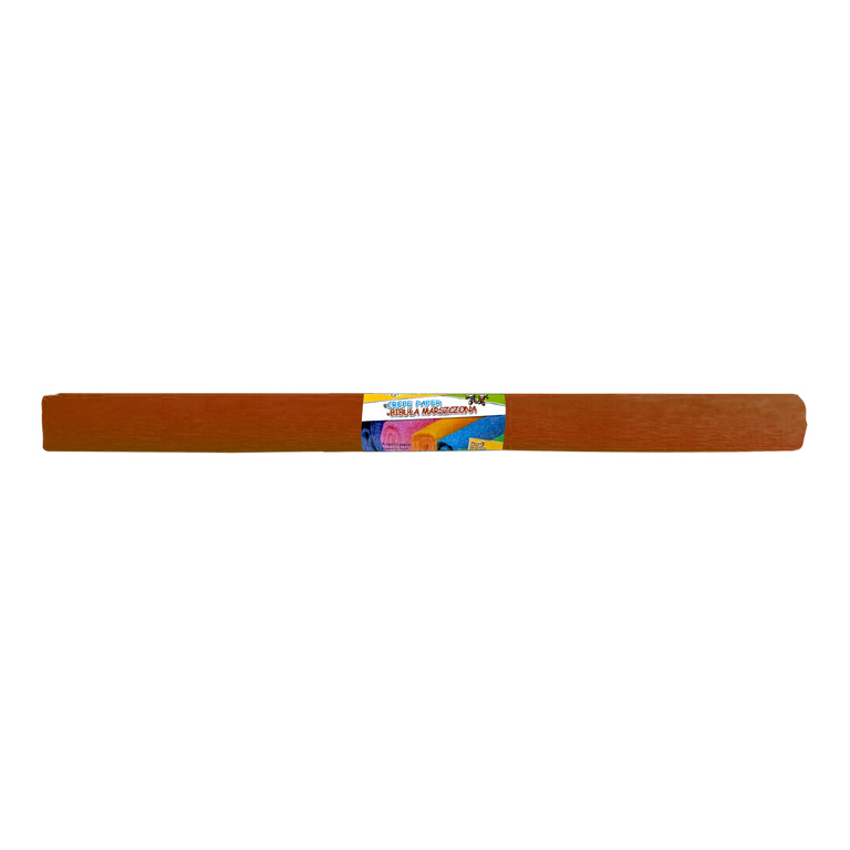 Krepový papír, 50 × 200 cm, hnědý