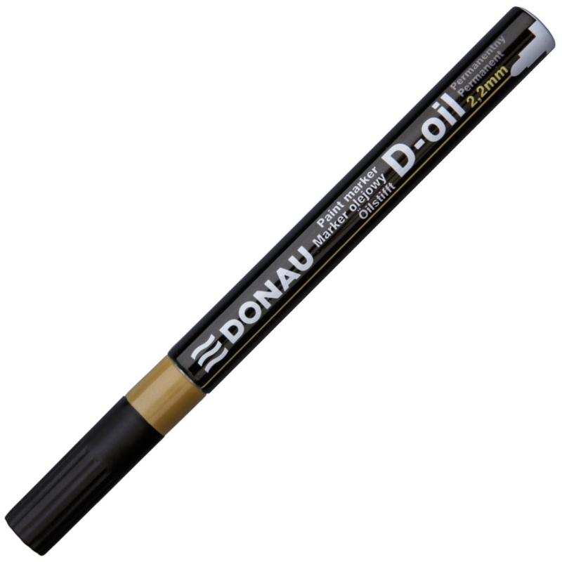 Olejový popisovač DONAU D-OIL - 2,2 mm, zlatý 208485