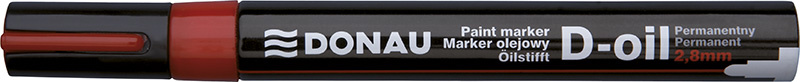 Popisovač lakový Donau, 2,8 mm, červený 3438