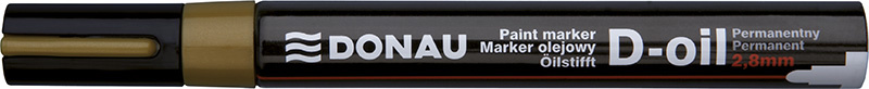 Popisovač lakový Donau, 2,8 mm, zlatý 3436