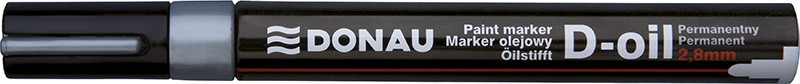 Lakový popisovač Donau - hrot 2,8 mm, stříbrný 229586