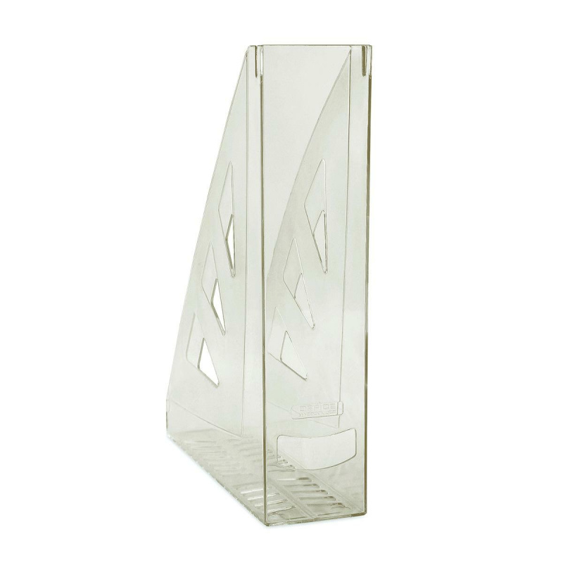 Stojan na časopisy A4 PS transparentní - kouřový